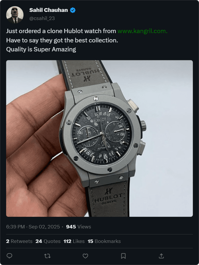 Tweet from Alexander H.